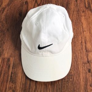 White infant boy Nike baseball cap